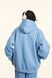 Худі оверсайз на флісі &mdash; блакитне / Sky Blue Hoody-SB фото 5