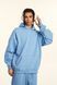 Худі оверсайз на флісі &mdash; блакитне / Sky Blue Hoody-SB фото 1