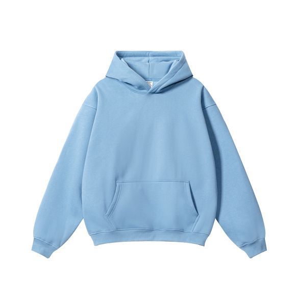 Худі оверсайз на флісі &mdash; блакитне / Sky Blue Hoody-SB фото