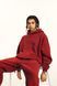 Худі оверсайз на флісі &mdash; червоне / Red Hoody-RE фото 5
