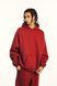 Худі оверсайз на флісі &mdash; червоне / Red Hoody-RE фото 1