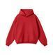 Худі оверсайз на флісі &mdash; червоне / Red Hoody-RE фото 2