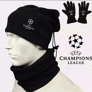 Баф та рукавички Champions League (дитячий комплект) dytiachyi-baf-rukavychky фото