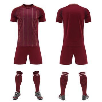 Футбольна форма командна Бордова у смужку forma-team-bordo фото