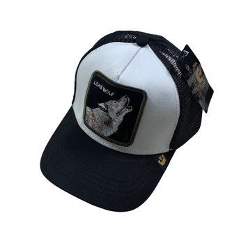 Кепка Wolf біло-чорний lone-wolf-cap фото