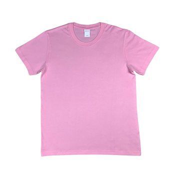 Футболка однотонна бавовняна розова унісекс TS-PINK-AD-1 фото