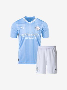 2024 Дитяча футбольна форма Манчестер Сіті домашній Kids-Manchester-City фото