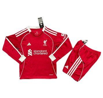 2025/26 Дитяча форма з довгим рукавом Ліверпуль домашня liverpoolhomesleevekids фото