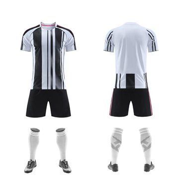 Футбольна форма командна Чорно-біла (смугаста) forma-team-black-white фото