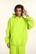 Худі оверсайз на флісі &mdash; салатове / Lime Green Hoody-GN фото 4