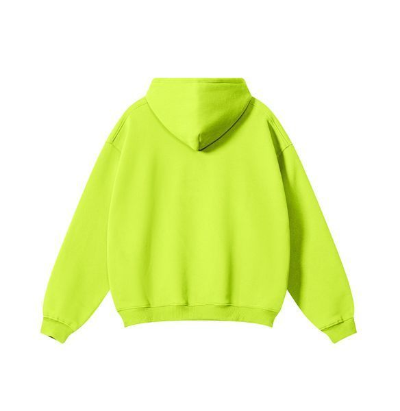 Худі оверсайз на флісі &mdash; салатове / Lime Green Hoody-GN фото