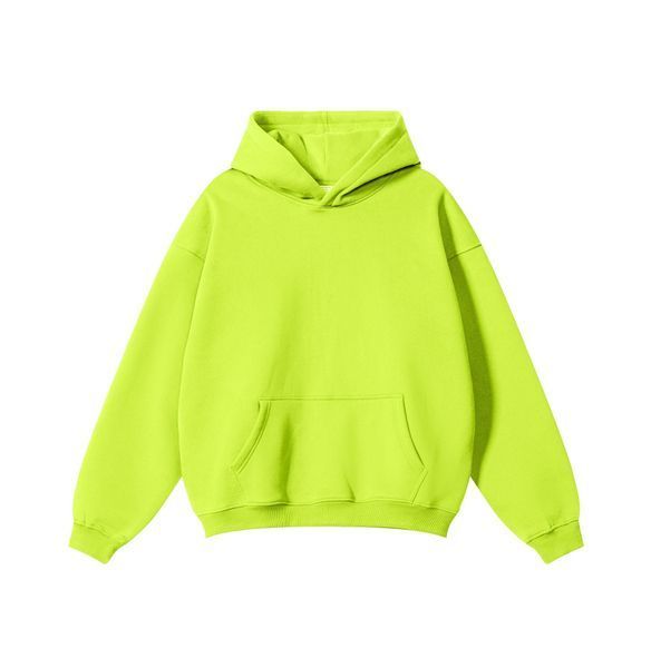 Худі оверсайз на флісі &mdash; салатове / Lime Green Hoody-GN фото