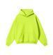 Худі оверсайз на флісі &mdash; салатове / Lime Green Hoody-GN фото 2