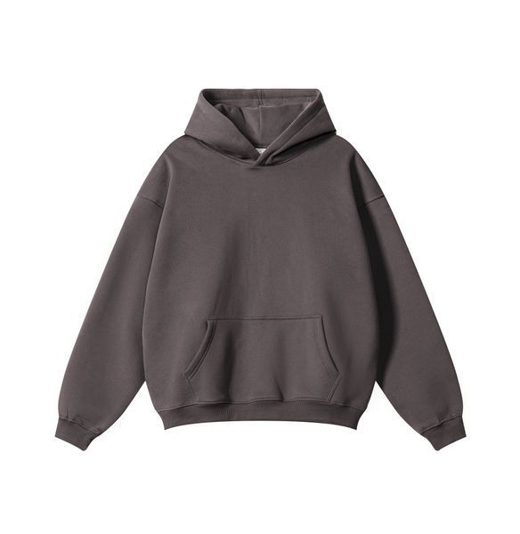 Худі оверсайз на флісі &mdash; сливово-сіре / Plum Grey Hoody-MZ фото