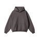Худі оверсайз на флісі &mdash; сливово-сіре / Plum Grey Hoody-MZ фото 2