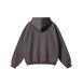 Худі оверсайз на флісі &mdash; сливово-сіре / Plum Grey Hoody-MZ фото 3
