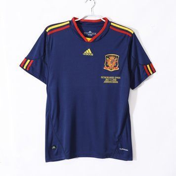 Ретро-футболка Іспанія 2010 виїзна form-esp-away-blu-red фото