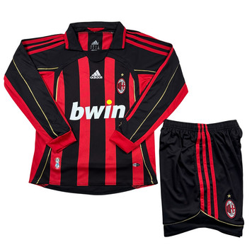 Дитяча ретро форма Мілан довгий рукав 2008 домашня retro-milan-bwin-ls-kids фото