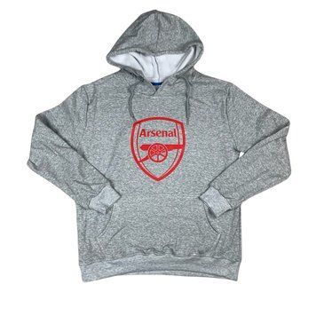 Худі Арсенал сірий на флісі arsenal-hoodie-grey-fleece фото