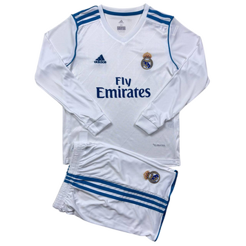 Дитяча ретро форма Реал Мадрид домашня 2017/18 довгий рукав realmadridretro1718kidsls фото