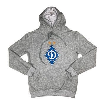 Худі Динамо Київ сірий на флісі dynamo-kyiv-hoodie-grey-fleece фото