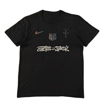 Футболка Барселона Travis Scott Cactus Jack чорний IMG_7384 фото