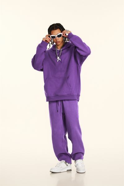 Худі оверсайз на флісі &mdash; фіолетове / Purple Hoody-FL фото