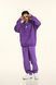Худі оверсайз на флісі &mdash; фіолетове / Purple Hoody-FL фото 5