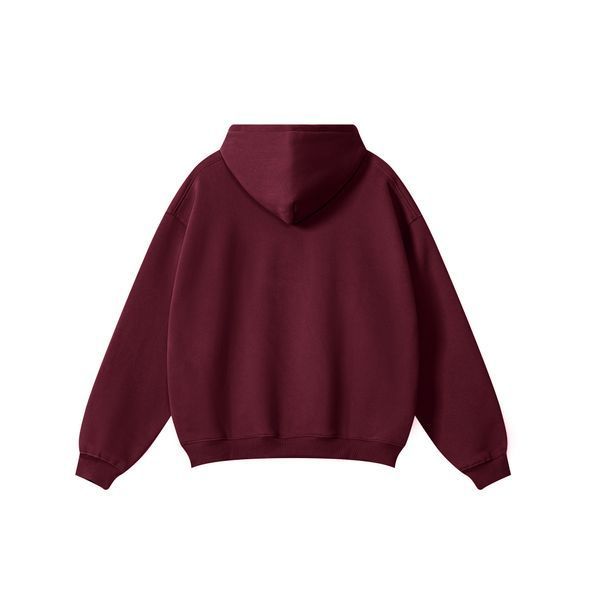 Костюм оверсайз худі + штани на флісі &mdash; бордовий / Burgundy HD-DR фото