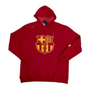 Худі Барселона червоний на флісі barcelona-hoodie-red-fleece фото