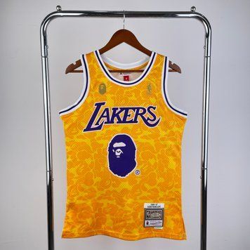 Los Angeles Lakers BAPE&times;M&N Hardwood Classics Swingman 8ecb276d фото
