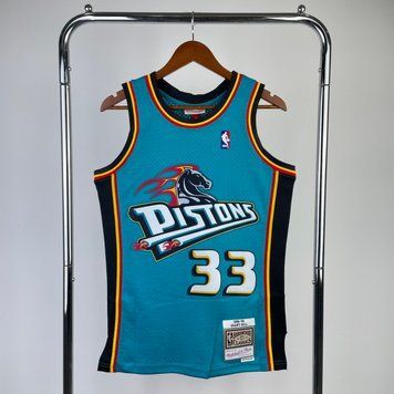 Detroit Pistons 1997-01 Away Hill 33 6dbd047e фото