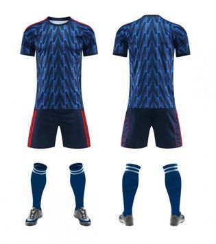 Футбольна форма командна Темно-синьо-червона (смугаста) forma-team-navy-red фото