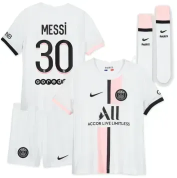 2022 Дитяча футбольна форма ПСЖ виїзний Мессі 30 Messi-PSG-21-22-Awa фото