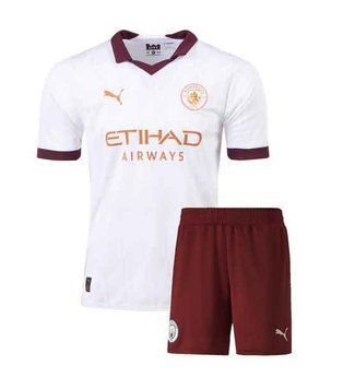 2024 Дитяча футбольна форма Манчестер Сіті виїзний Kids-Manchester-City-A фото