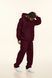 Худі оверсайз на флісі &mdash; бордовий / Burgundy Hoody-DR фото 4