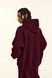 Худі оверсайз на флісі &mdash; бордовий / Burgundy Hoody-DR фото 5