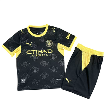 2026/27 Дитяча футбольна форма Манчестер Сіті виїзд dyt-form-manchester-city-vyizd-chor-zhovt фото