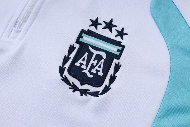 2025/2026 Дитячий тренувальний костюм збірної Аргентини білий tr-suit-argentina-whitekids фото