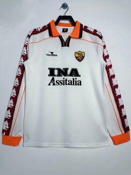 Ретро-футболка довгий рукав Рома 1998/99 виїзний 00242f53 фото