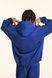 Худі оверсайз на флісі &mdash; синє / Blue Hoody-BU фото 7