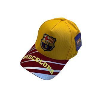 Кепка Барселона жовтий barcelona-yellow-red-cap фото