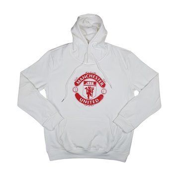 Худі Манчестер Юнайтед білий на флісі manchester-united-hoodie-white-fleece фото