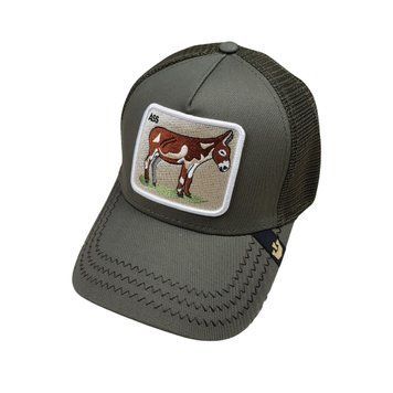 Кепка фірмова з вишивкою зелений trucker-ass-green-cap фото