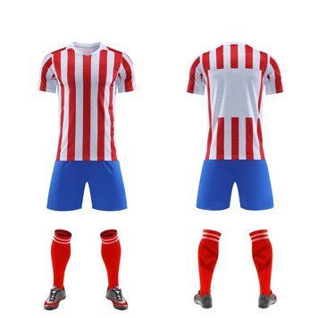 Футбольна форма командна Біло-червона (смугаста) forma-team-red-stripes фото